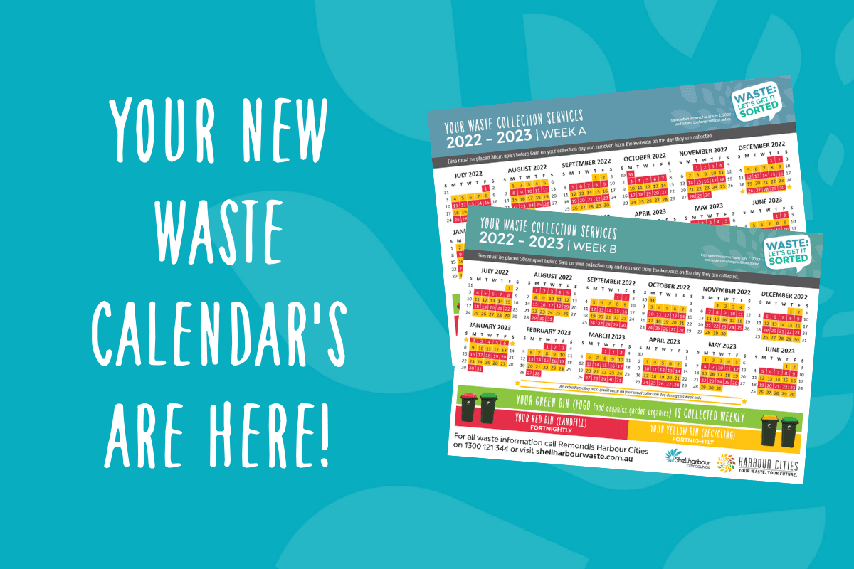 Waste collection calendars Shellharbour Waste